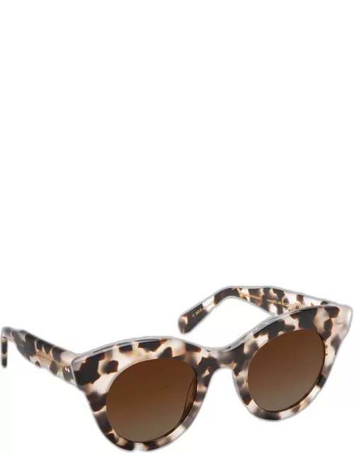 Olivia Patterned Acetate Cat-Eye Sunglasse