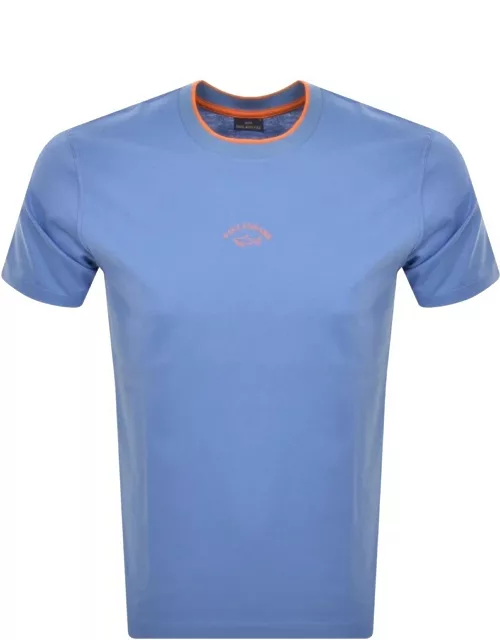 Paul And Shark Logo T Shirt Blue