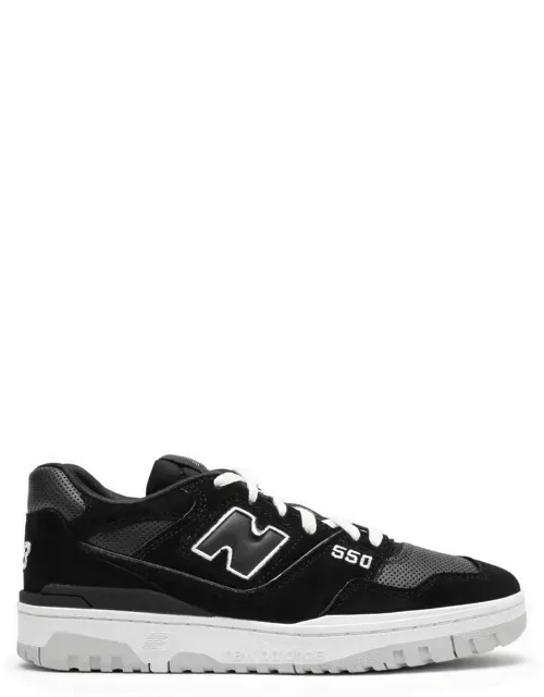 Low 550 black leather trainer