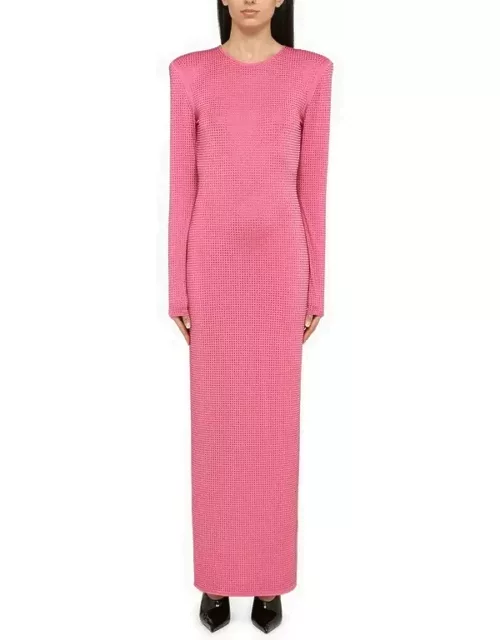 Pink dress with maxi shoulder