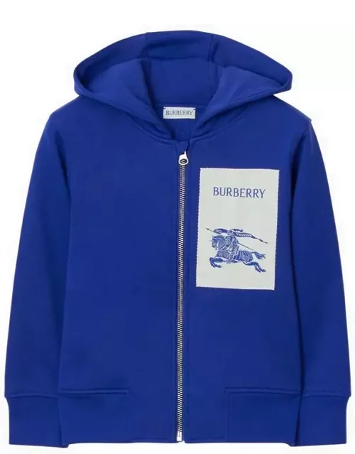 Blue zipped hoodie