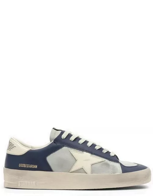 Low Stardan grey/blue leather trainer