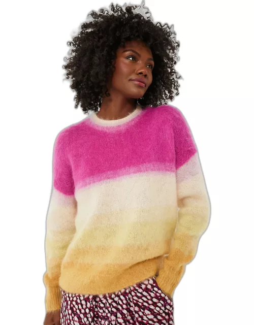 Fuchsia and Yellow Drussell Sweater