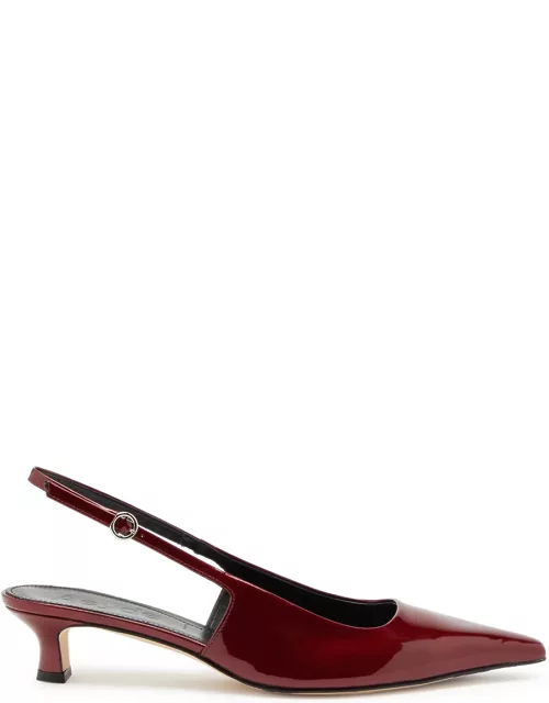 Aeyde Catrina 35 Leather Pumps - Red