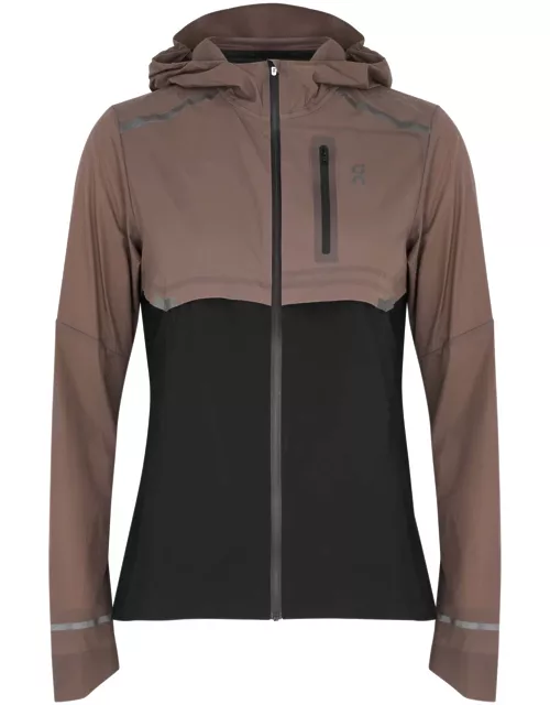 ON Running Weather Panelled Shell Jacket, Jackets, Taupe, Small - S (UK8-10 / S)
