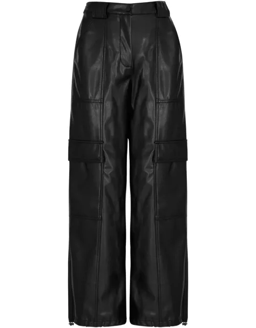 Jonathan Simkhai Wide-leg Vegan Leather Cargo Trousers - Black - 6 (UK10 / S)