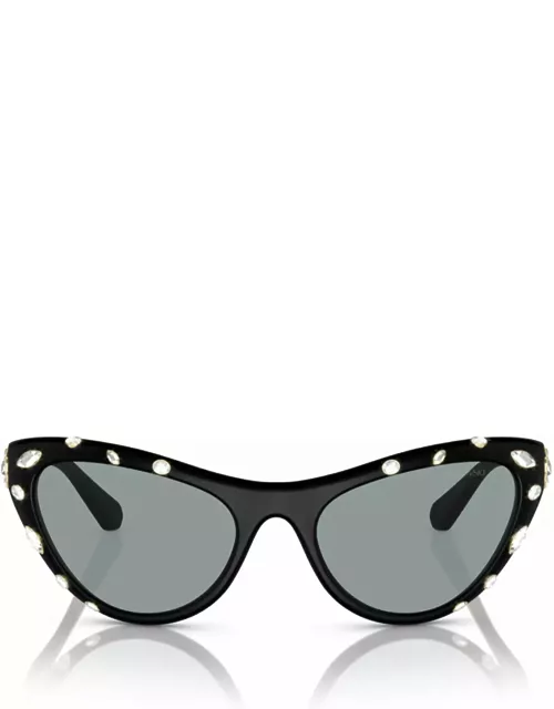 Swarovski Sk6007 Matte Black Sunglasse