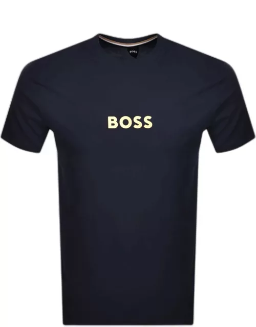 BOSS Logo T Shirt Navy