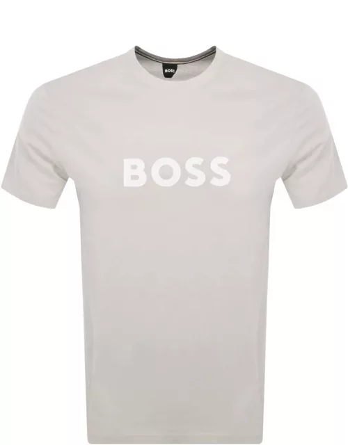 BOSS Logo T Shirt Grey