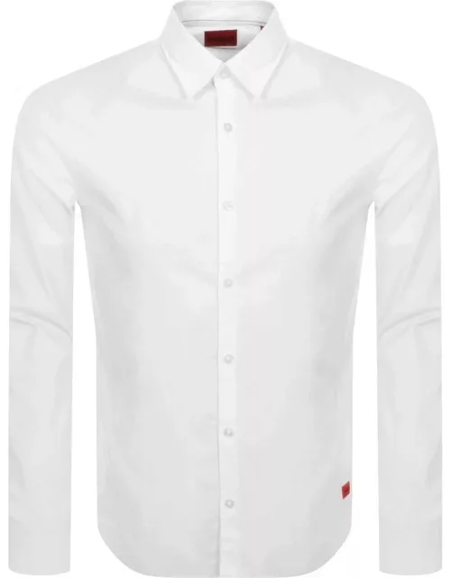 HUGO Long Sleeved Ermo Shirt White