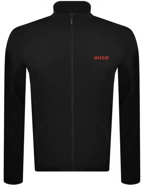 HUGO Lounge Linked Zip Sweatshirt Black