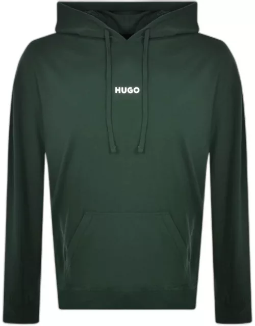 HUGO Lounge Linked Hoodie Green