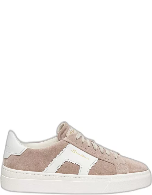 DBS1 Bicolor Mixed Leather Sneaker