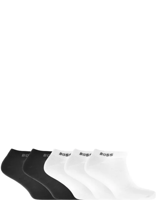 BOSS Five Pack Trainer Socks White