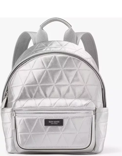Sam Icon Quilted Satin Small Backpack