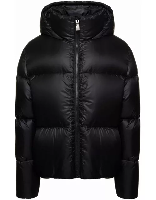 Givenchy Black Puffer Jacket With Logo On Back