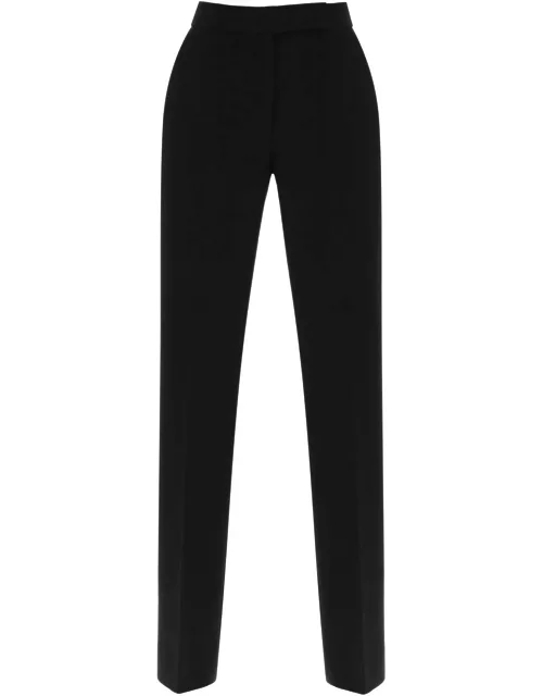 TORY BURCH straight leg pants in crepe cady