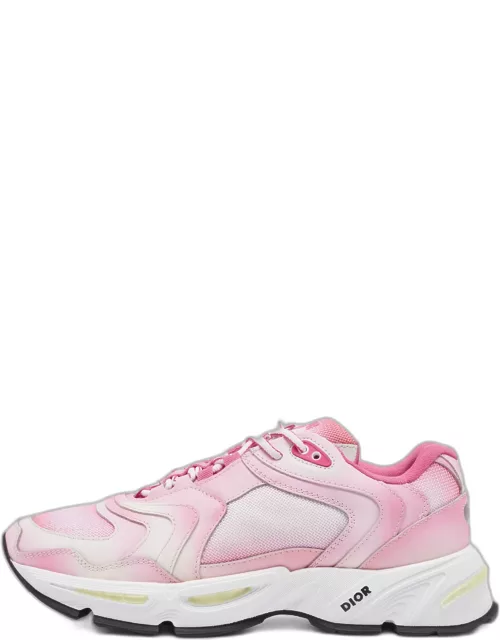 DIOR Pink/White Mesh and Leather CD1 Gradient Sneaker