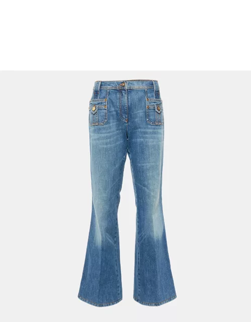 Roberto Cavalli Blue Denim High Waist Flared Jeans M Waist 28"