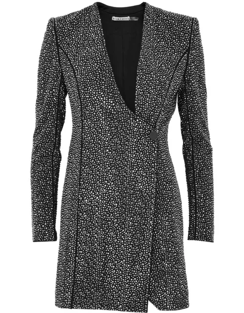 Alice + Olivia Guenda Crystal-embellished Blazer Dress - Black - 6 (UK10 / S)