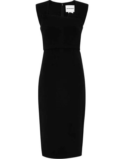 Roland Mouret Wool Midi Dress - Black - 16 (UK16 / XL)