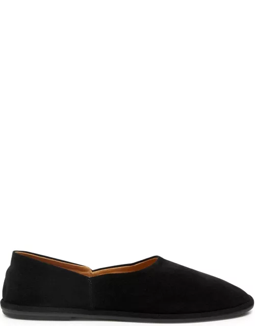 The Row Canal Suede Flats - Black - 40 (IT40 / UK7)