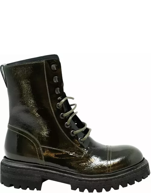 Roberto Del Carlo Patent Leather Felce Boot