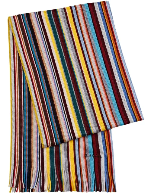 Paul Smith Striped Wool Scarf - Multicoloured
