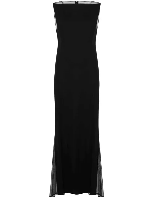 Helmut Lang Panelled Jersey Midi Dress - Black - 6 (UK10 / S)