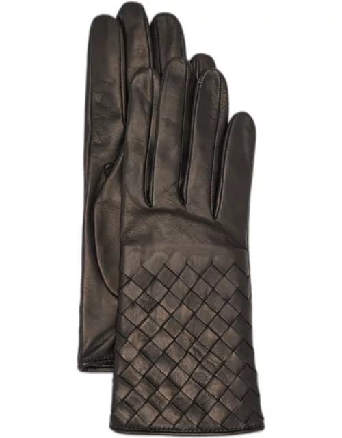 Woven Nappa Leather Glove