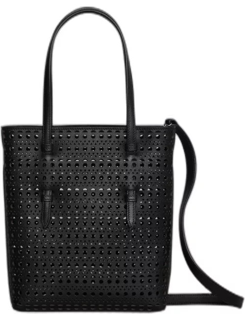 Mina North-South Tote Bag in Vienne Straight Perforated Leather