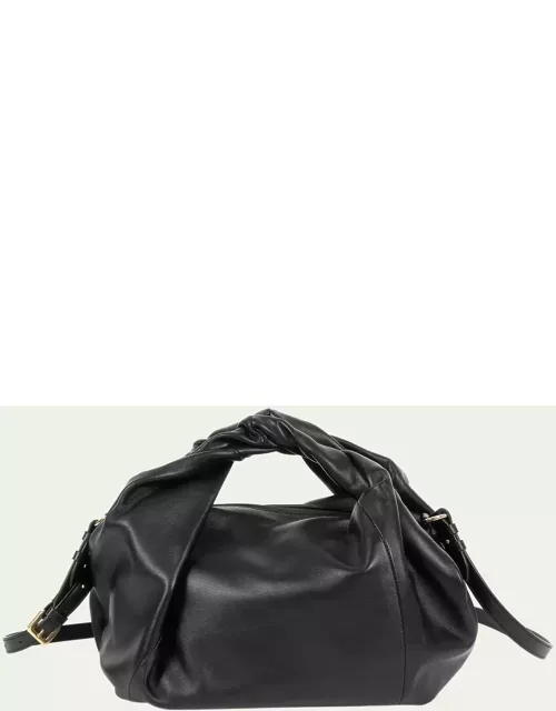 Twister Leather Top-Handle Bag