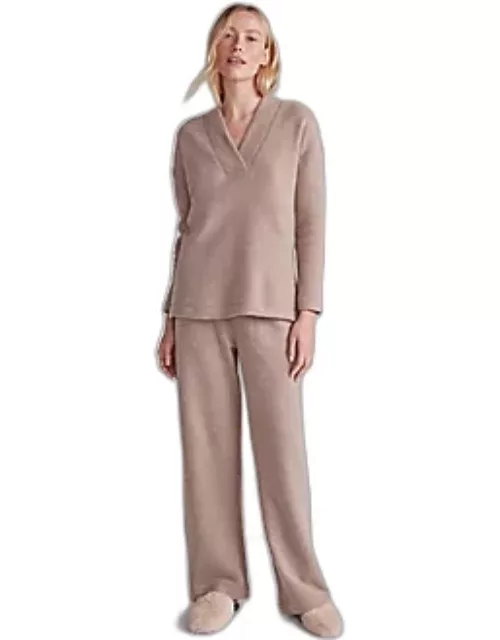 Ann Taylor Haven Well Within Comfort Fleece Wide Leg Pant