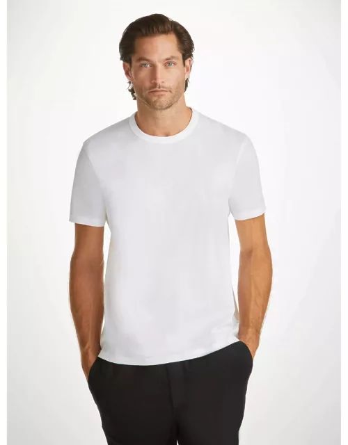 Derek Rose Men's T-Shirt Barny Pima Cotton White