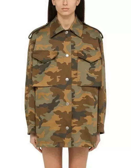 Cotton military print jacket