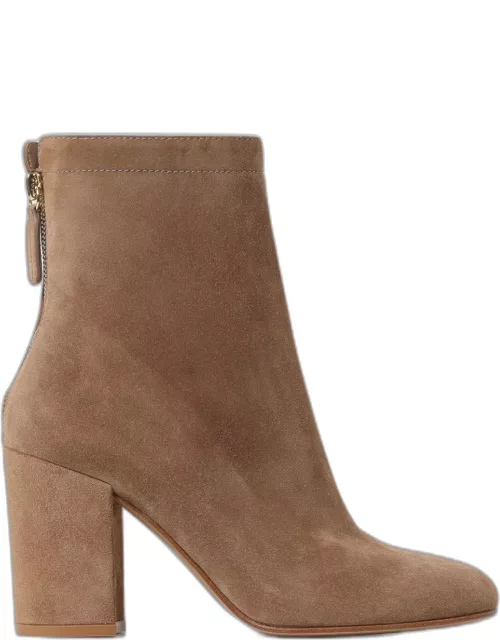 Flat Ankle Boots GIANVITO ROSSI Woman colour Beige