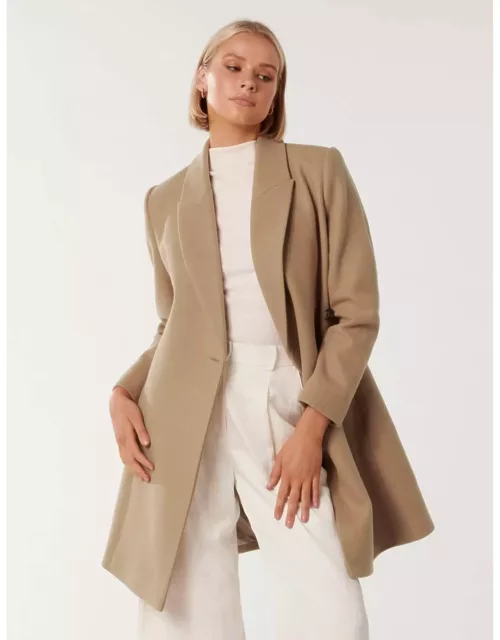 Forever New Women's Jenny Fit and Flare Coat in Came