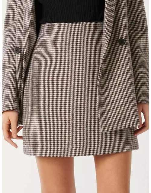Forever New Women's Kate Check Mini Skirt in Navy/Red Check Suit