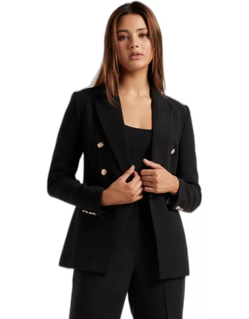 Forever New Women's Chloe Military Blazer Jacket in Black