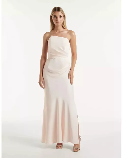 Forever New Women's Wesley Asymmetrical Strapless Maxi Dress in Ivory