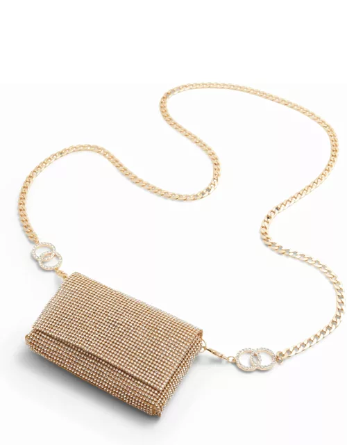 ALDO Glitzies - Women's Mini Bag Handbag - Gold/Clear