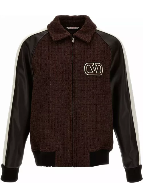 Valentino Garavani Valentino Bomber Jacket With Logo Embroidery