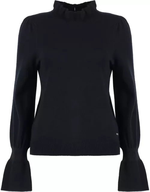 Hugo Boss Ribbed Cashmere And Wool Sweater