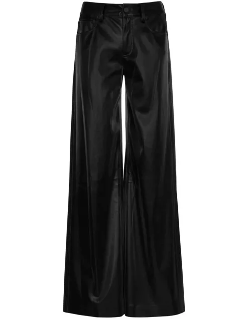 Alice + Olivia Trish Vegan Leather Trousers - Black - 2 (UK6 / XS)