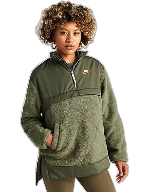 Women's Nike Sportswear 1/4-Zip High-Pile City Utility Jacket