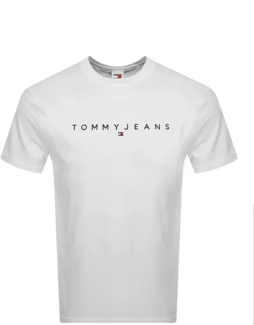 Tommy Jeans Classic Linear Logo T Shirt White