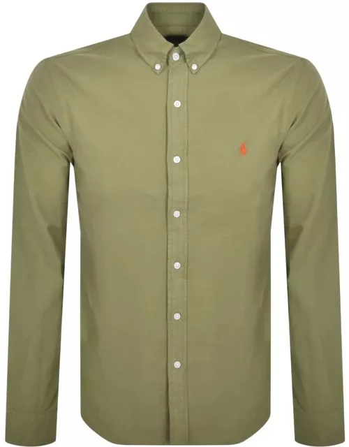 Ralph Lauren Oxford Long Sleeved Shirt Green