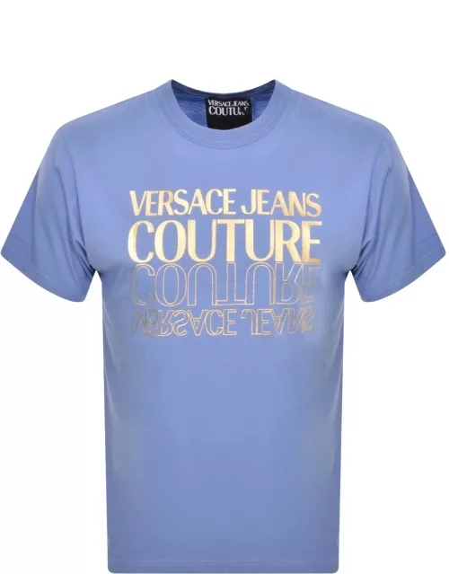Versace Jeans Couture Logo T Shirt Blue