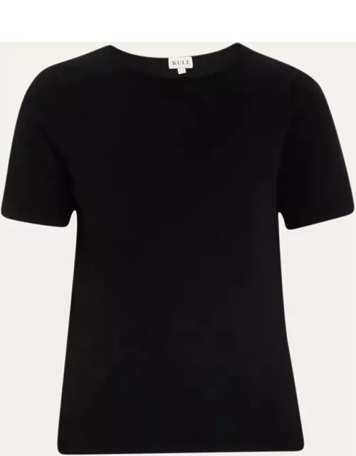 The Sweet Cashmere-Blend Short-Sleeve T-Shirt