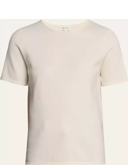 The Sweet Cashmere-Blend Short-Sleeve T-Shirt